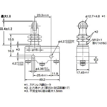 一般用基本スイッチ Z 基準形 omron(オムロン)