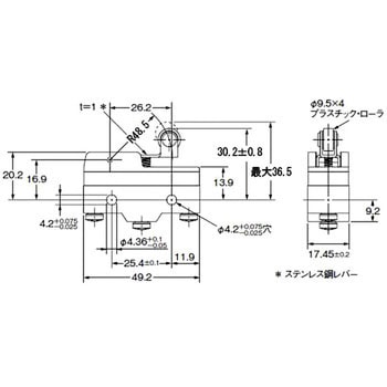 一般用基本スイッチ Z 基準形 omron(オムロン)
