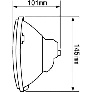 電球交換式ハロゲンヘッドランプユニット 12V KOITO