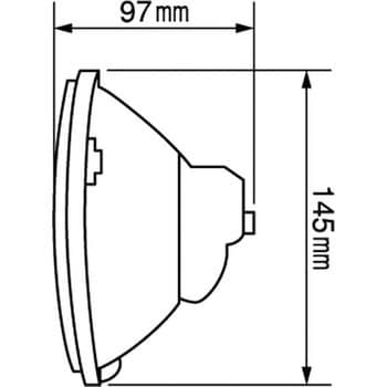 電球交換式ハロゲンヘッドランプユニット 24V (H4) KOITO