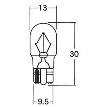 1pwb07 2輪車用ウエッジ球 T13 6v シングル球 1個 M H 通販サイトmonotaro