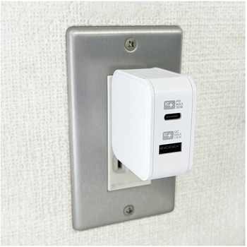 AC USBA+C PD30W 自動識別 リバーシブル カシムラ