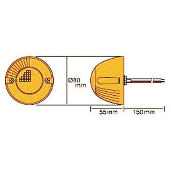 25590 LEDサイドマーカーランプ 1個 POLARG 【通販サイトMonotaRO】