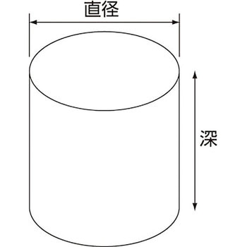 クリアボックス(身・フタかぶせ式)円柱型 HEIKO