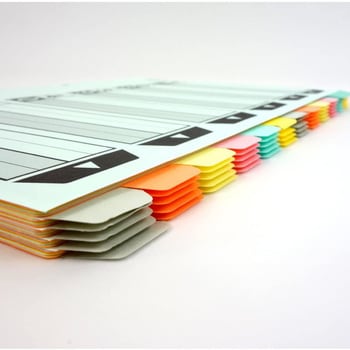 シキ-81 カラー仕切カード(ファイル用12山見出し) 1パック(1組) コクヨ