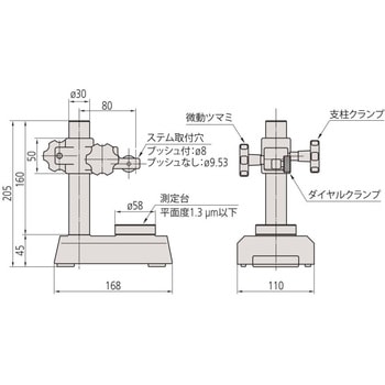 BSD-2X ダイヤルゲージスタンド 1個 ミツトヨ(Mitutoyo) 【通販モノタロウ】