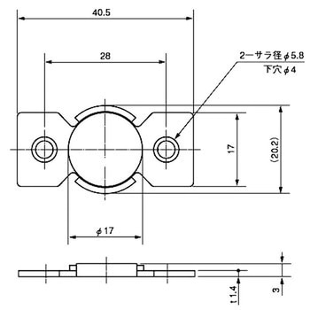 薄型マグネットキャッチ 栃木屋