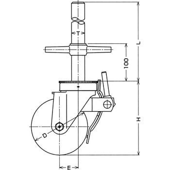 515SA-HANDLE 足場用キャスターSA用ハンドル 1個 ハンマーキャスター