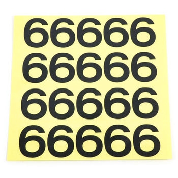 積載ステッカー数字シート Modes