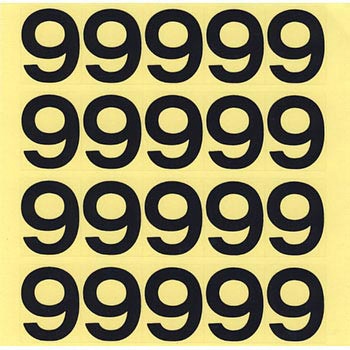 積載ステッカー数字シート Modes