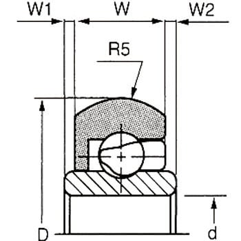 DO-24-H6W1 樹脂ベアリング DO(外輪Rタイプ) TYPE5 1個 トック