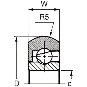 DO-24-H6 樹脂ベアリング DO(外輪Rタイプ) TYPE6 1個 トックベアリング