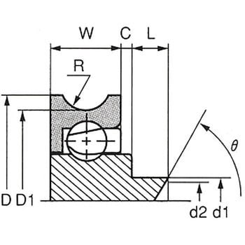 DU-24-A1 樹脂ベアリング DU(外輪U溝タイプ) TYPE1 1個 トック