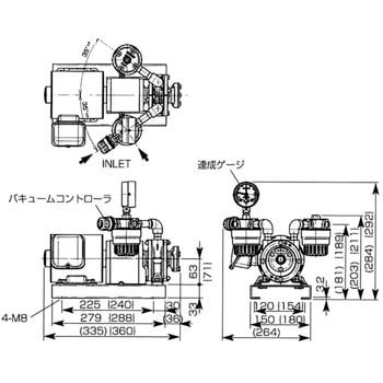 標準型ドライポンプ オリオン機械 真空ポンプ・真空ユニット 【通販