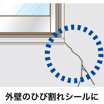 外壁のひび割れ防水用 ひび割れシール セメダイン