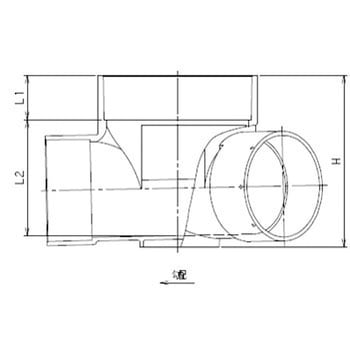 M-45L 45度曲りマス 1個 前澤化成工業 【通販サイトMonotaRO】