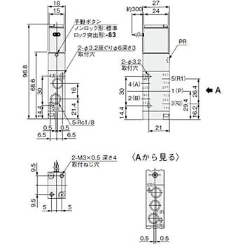 180-4E1 AC100 電磁弁180シリーズ 1個 コガネイ 【通販サイトMonotaRO】