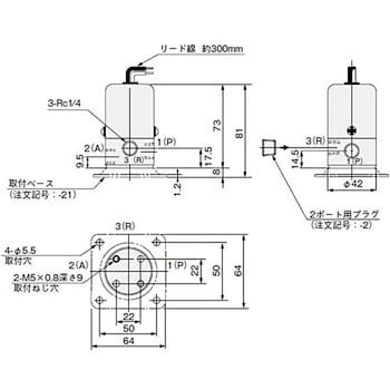 電磁弁(丸形)062シリーズ コガネイ 直動式ソレノイドバルブ 【通販