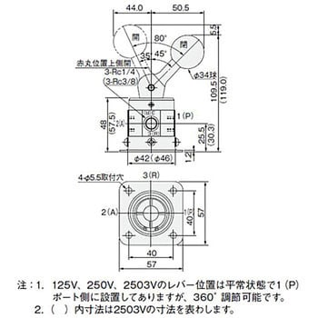 2503V 手動弁 1個 コガネイ 【通販サイトMonotaRO】