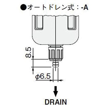 F600-04A エアフィルタ 1個 コガネイ 【通販サイトMonotaRO】