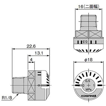 小型圧力計 コガネイ