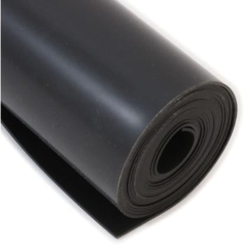 4 mm Black Rubber Sheet Mat Chemical Resistance High Temperature 