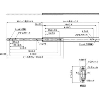 スライドレール FBL27S形 THK