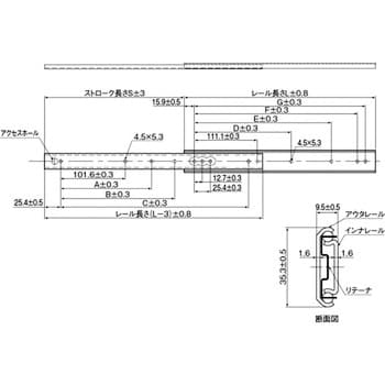 FBL35S+660L スライドレール FBL35S形 1本 THK 【通販サイトMonotaRO】