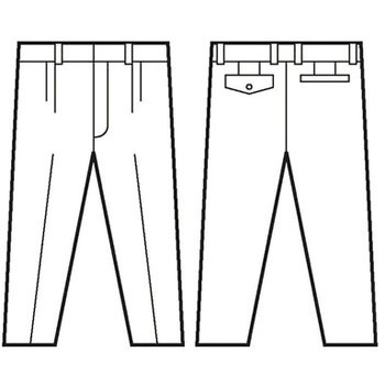 【加工可】45601 ツータックパンツ(春夏用) 自重堂