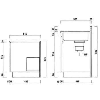 公団型流し台(C型・N型) 間口1700mm