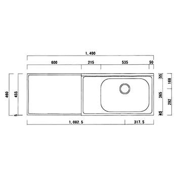 C46-140GR 公団型流し台(C型・N型) ニッサンハロー 間口1400mm C46-140GR 公団型流し台(C型・N型) ニッサンハロー 間口1400mm