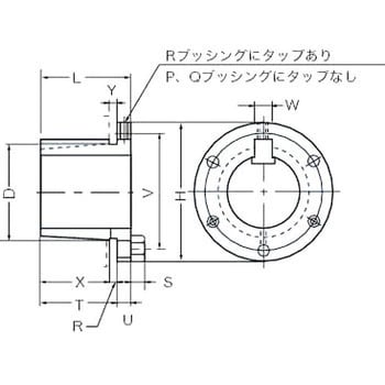 P1-N-38 マックスターウエッジプーリ用ブッシング 1個 三ツ星ベルト