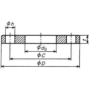 溶接フランジ 10K