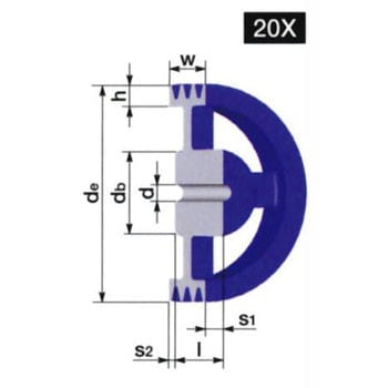 236B3N JIS Vプーリー B-3 1個 鍋屋バイテック(NBK) 【通販サイト