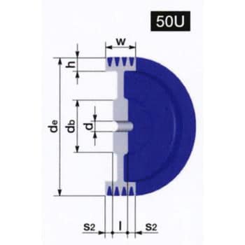 215C4 JIS Vプーリー C-4 1個 鍋屋バイテック(NBK) 【通販サイトMonotaRO】