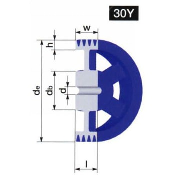 JIS Vプーリー D-4 NBK(鍋屋バイテック会社)
