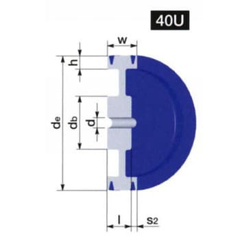 NBK 鍋屋バイテック JIS Vプーリー 315-D-5-