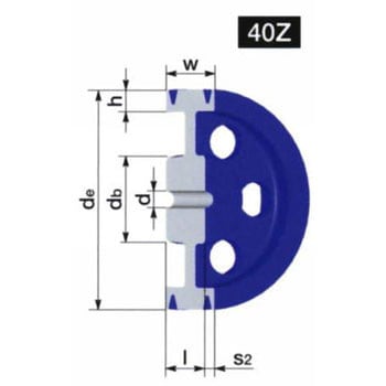 425-5V-8 ウェッジプーリー 5V形 1個 鍋屋バイテック(NBK) 【通販