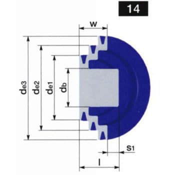 3×4×5-A-1 標準3段Vプーリー(A形×3) 1個 鍋屋バイテック(NBK) 【通販