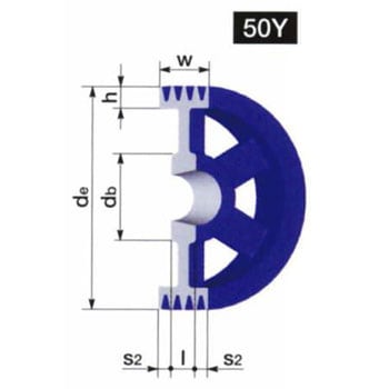 NBK 鍋屋バイテック イソメック SPプーリー SPC500-4-