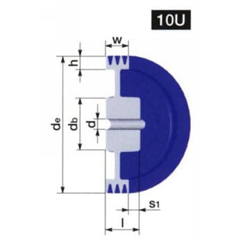 220-5V-3 ウェッジプーリー 5V形 1個 鍋屋バイテック(NBK) 【通販