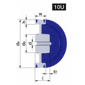 260-5V-5 ウェッジプーリー 5V形 1個 鍋屋バイテック(NBK) 【通販