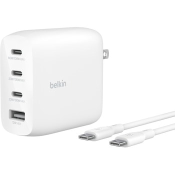 BoostCharge Pro 112W 4ポート GaN PD急速充電器 USB-Cケーブル付き BELKIN(ベルキン)