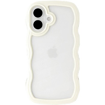 Wavy Case for iPhone 16 (ivory) ユニケース