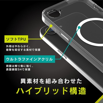 iPhone 16e [Turtle Solid] MagSafeアクセサリー対応 超精密設計 ハイブリッドケース ホワイトリング トリニティ