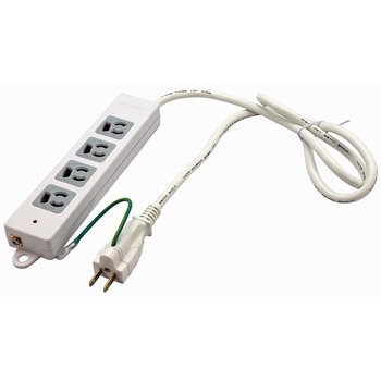 3ピン式4個口電源タップ5m ランプマグネット付き 熱に強い2重構造コンセント 変換アダプター付き STAR Light
