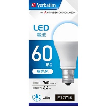 LED電球60W型E17 Verbatim(バーベイタム)
