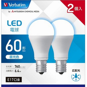 LED電球60W型E17 Verbatim(バーベイタム)