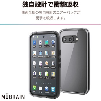 Google Pixel 9a ケース ハイブリッド 衝撃吸収 軽量 カメラレンズ保護設計 MUBRAIN エレコム