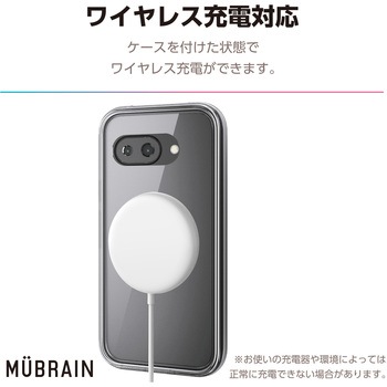 Google Pixel 9a ケース ハイブリッド 衝撃吸収 軽量 カメラレンズ保護設計 MUBRAIN エレコム